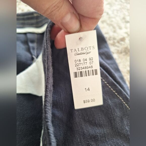 Talbots blue cotton skirt size 14 - Picture 4 of 7